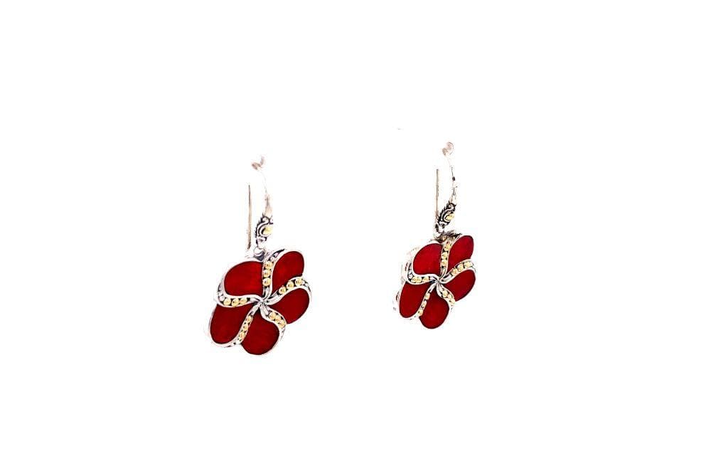 Sumba Earrings- Coral