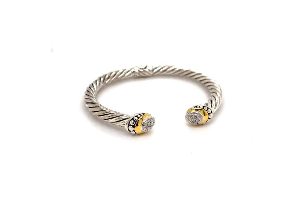 Pave Diamond Cable Bangle