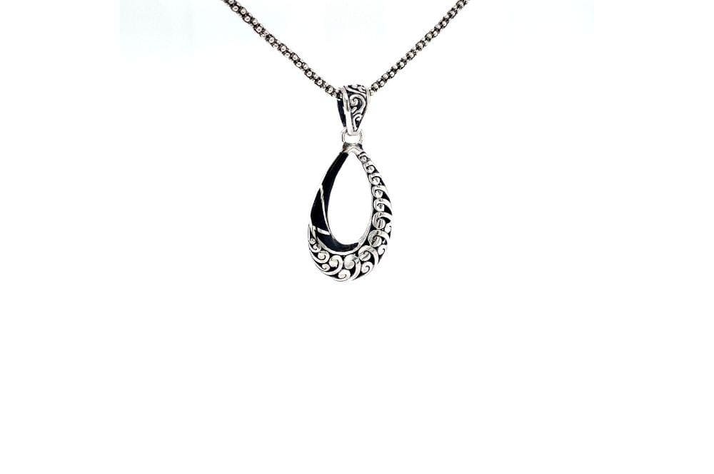 Embrace Pendant- Black Shell