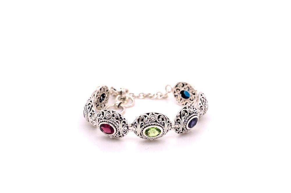 Clarice Bracelet- Multi Gemstone