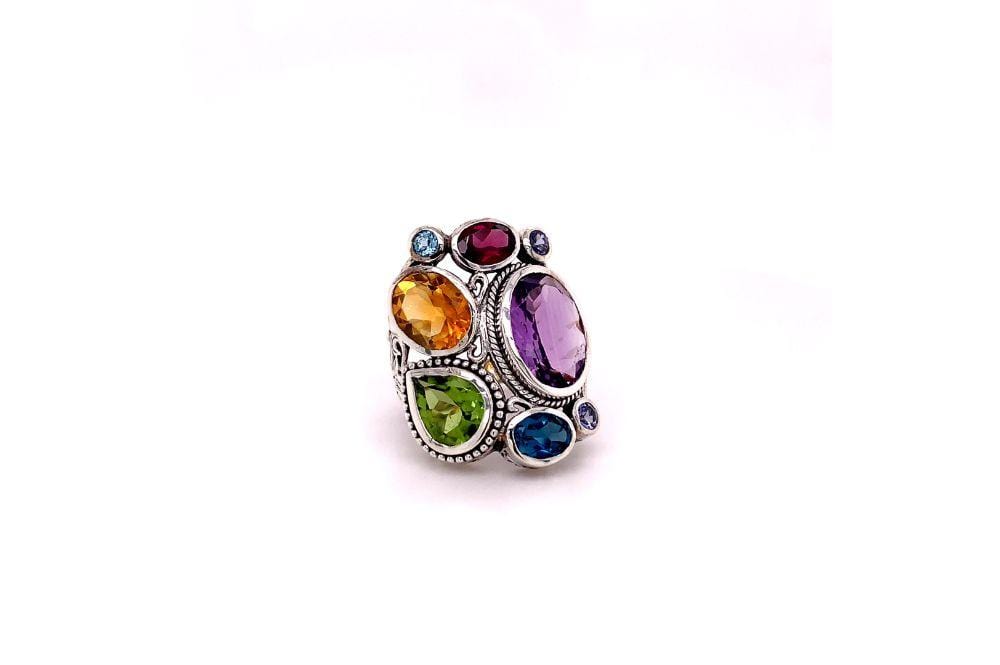 Madeira Ring- Multi Gemstones