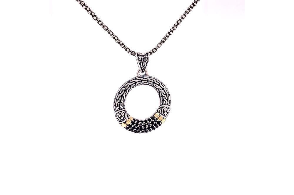 Ubud Pendant- Black Spinel