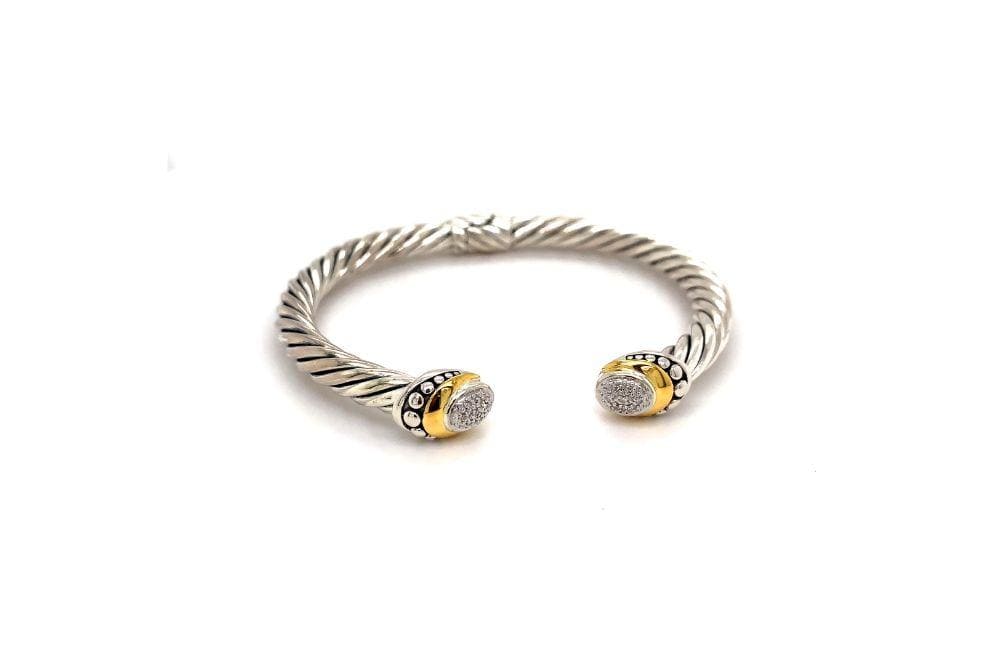 Pave Diamond Cable Bangle