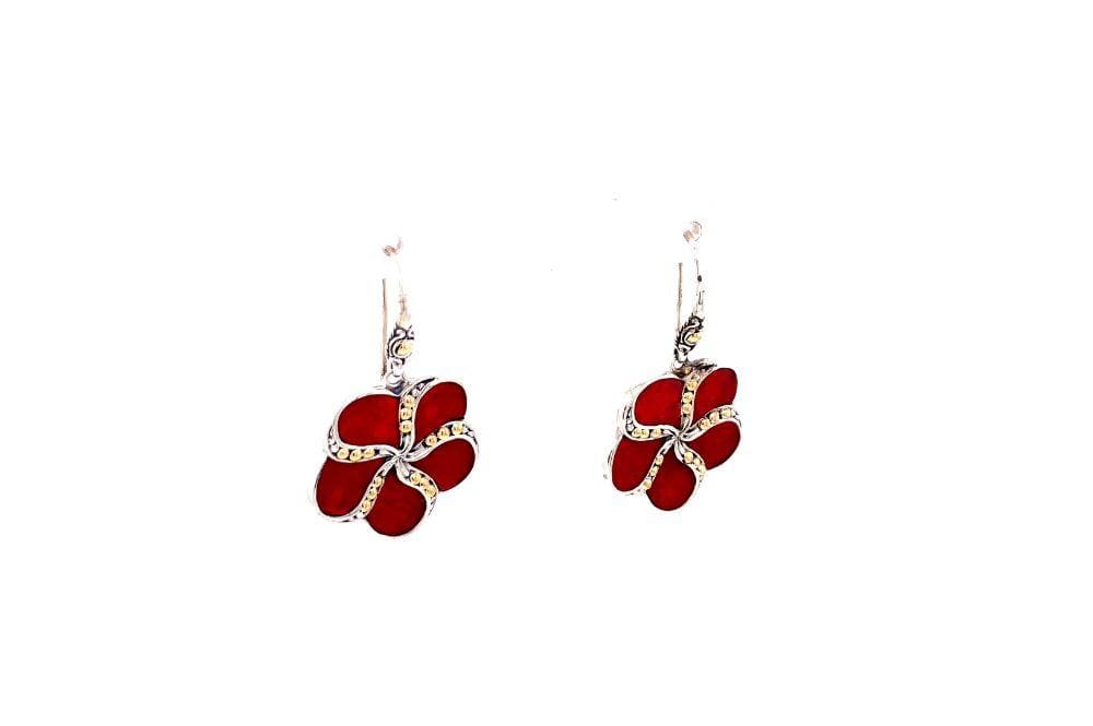 Sumba Earrings- Coral