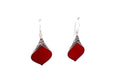 Ornate Earrings- Coral