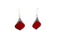 Ornate Earrings- Coral