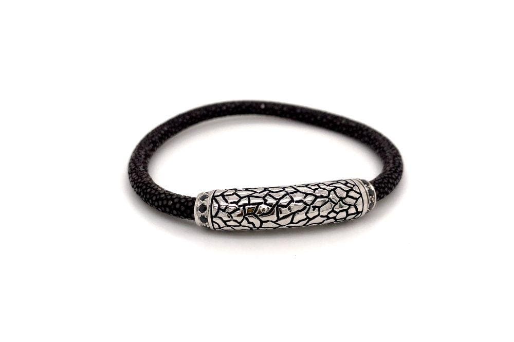 Stingray Leather Bracelet- Brown