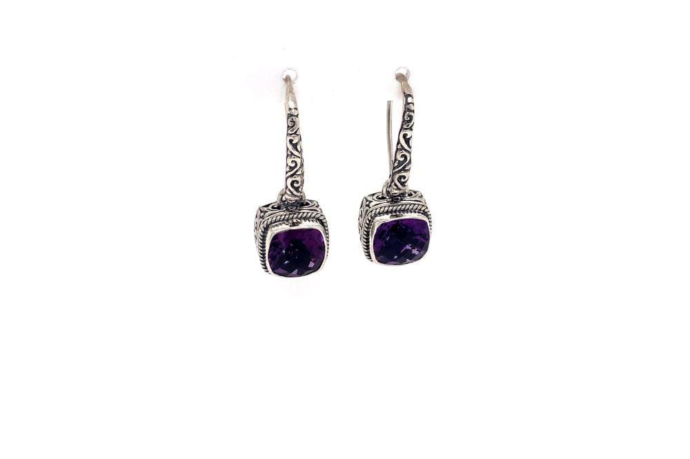 Honesty Earrings- Amethyst