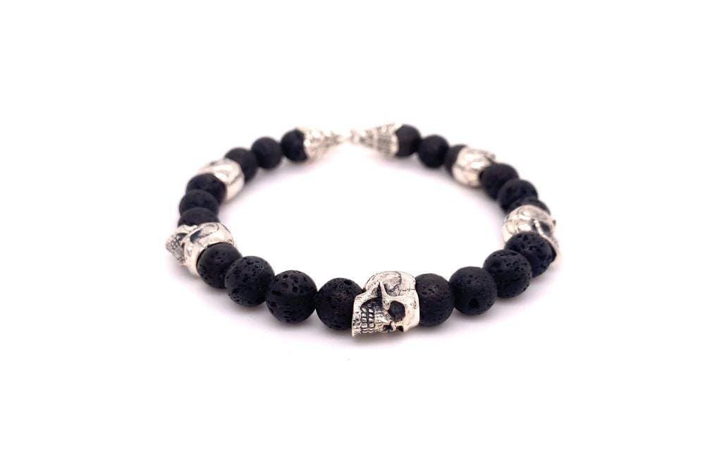 Skulls And Lava Bracelet