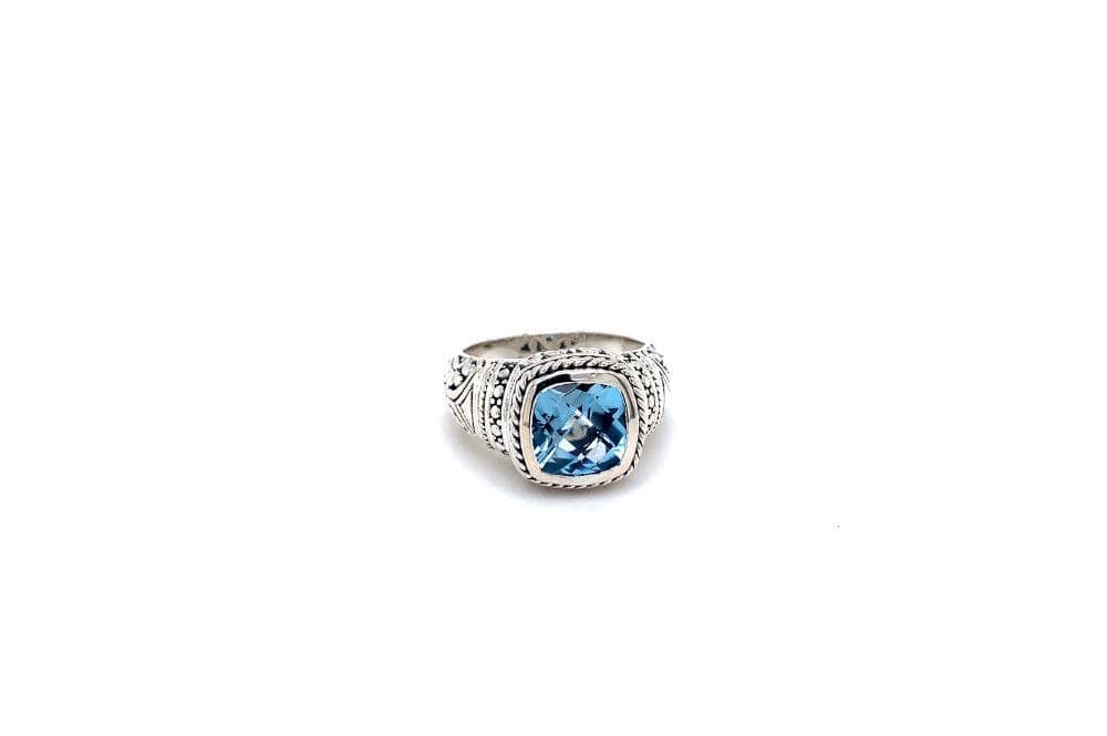 Honesty Ring- Blue Topaz