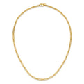 10K Polished Flat Oval Link Necklace
