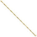 7.75" 10K Yellow Gold Fancy Link Bracelet
