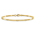 7.75" 10K Yellow Gold Fancy Link Bracelet