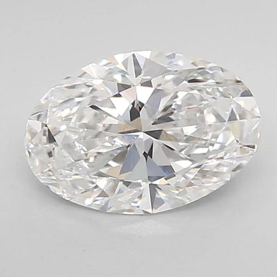 2.00ct Oval Lab Grown Diamond (Colour E, Clarity VVS2, IGI Certified)
