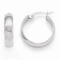 10KWG Polished Hinged Hoop Earrings