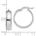 10KWG Polished Hinged Hoop Earrings