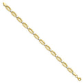 10K Two-Tone Gold Polished Fancy Link