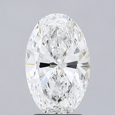 2.50ct Oval Lab Grown Diamond (Colour E, Clarity VS2, IGI Certified)