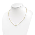 14K Two-Tone Gold Polished Diamond Cut Necklace