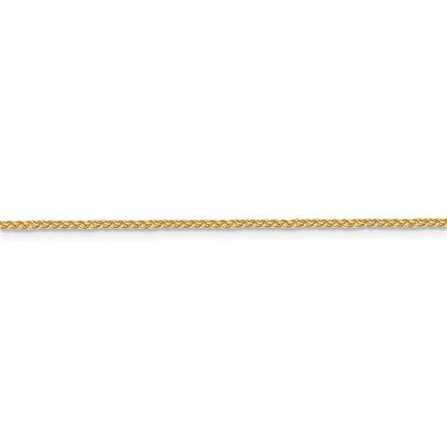 24" 10k Diamond-Cut Wheat Chain