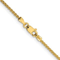 24" 10k Diamond-Cut Wheat Chain