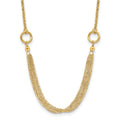 14k Diamond-Cut Multi-Strand Necklace