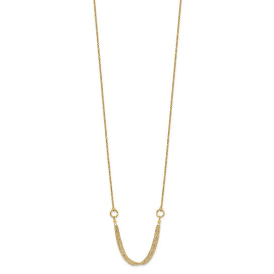 14k Diamond-Cut Multi-Strand Necklace