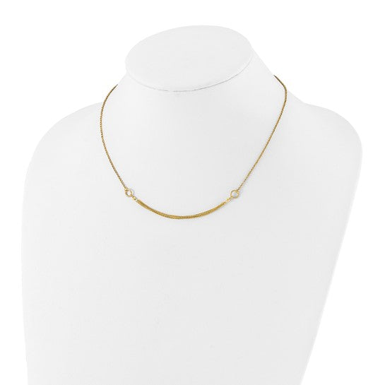 14k Diamond-Cut Multi-Strand Necklace