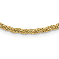 14k Diamond-Cut Twisted Woven Necklace