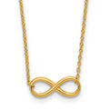 14K Polished Infinity Necklace