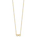 14K Polished Infinity Necklace