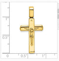 14k Polished Crucifix
