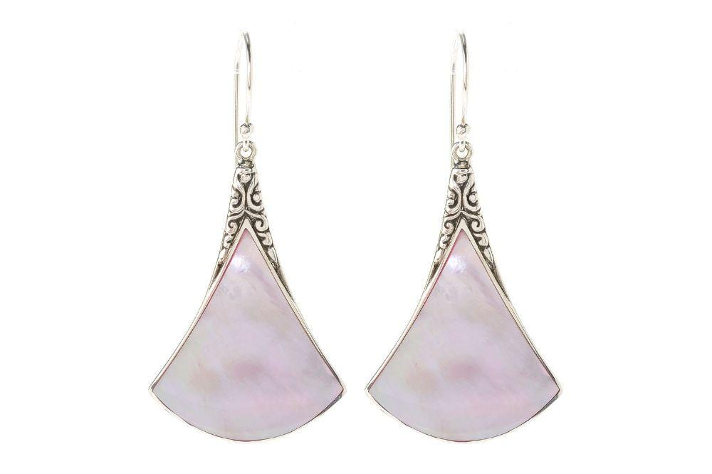 Altitude Earrings- Pink Mother Of Pearl
