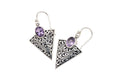 Arrowhead Earrings- Amethyst