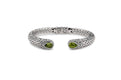 Basketweave Bangle- Peridot