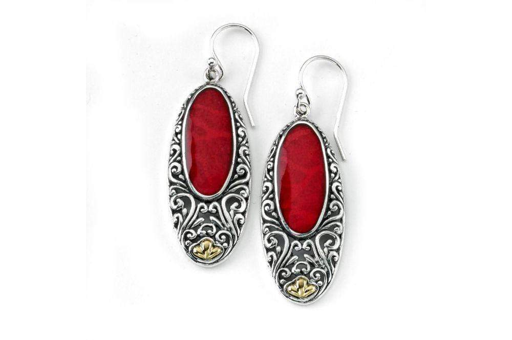 Bliss Earrings- Coral
