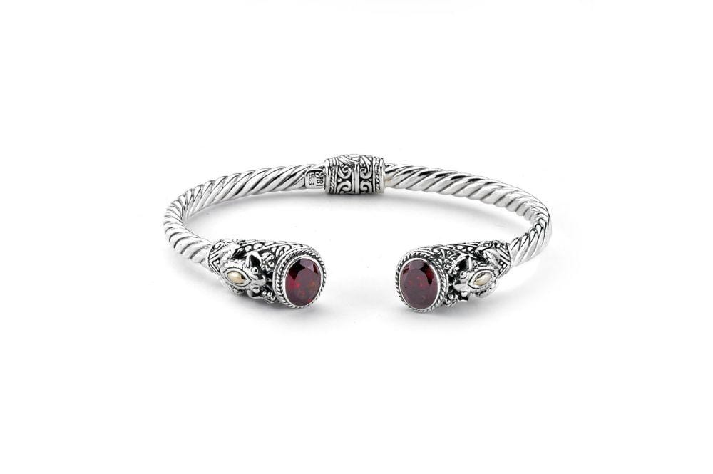 Borneo Bangle- Garnet