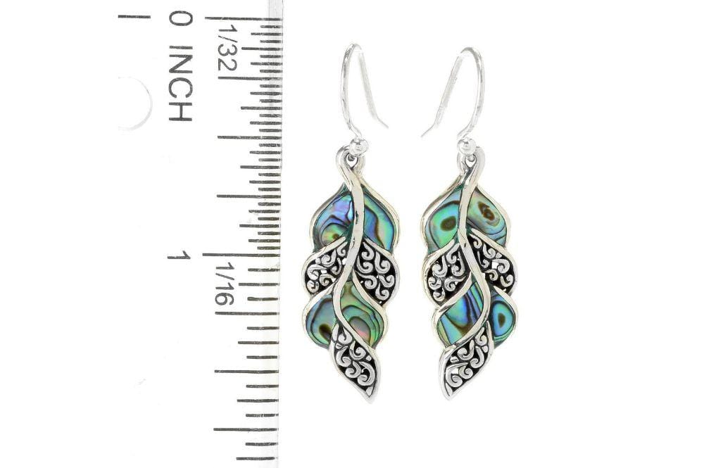 Cascada Leaf Earrings- Mother Of Pearl