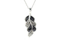 Cascada Leaf Pendant- Black Shell