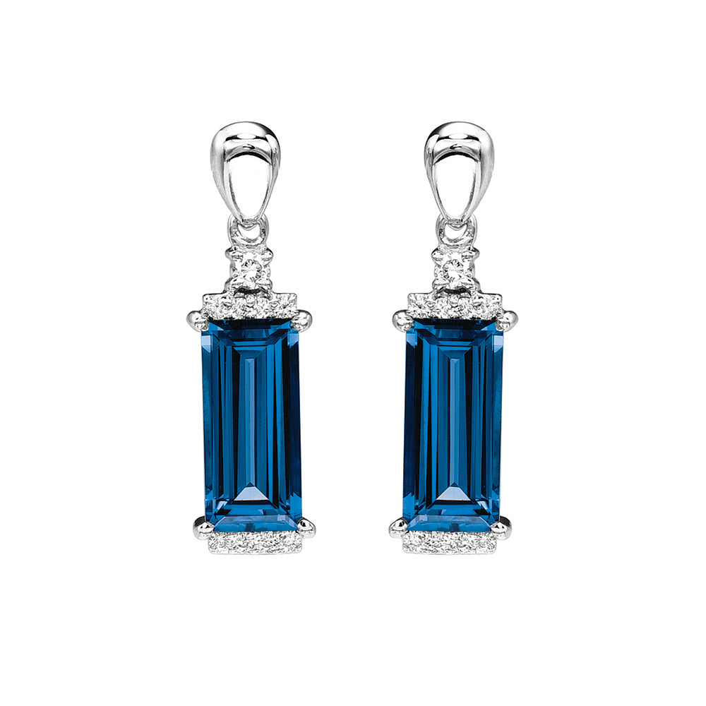 Blue Sapphire Earrings