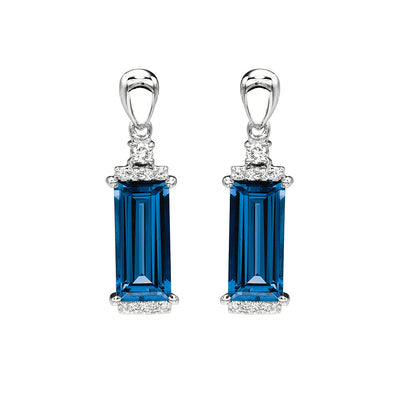 Blue Sapphire Earrings
