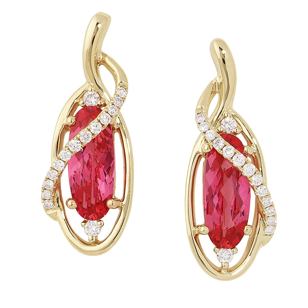 Padparadscha Earrings