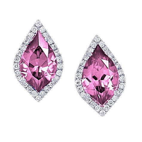 Pink Sapphire Earrings