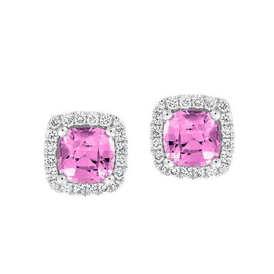 Pink Sapphire Earrings
