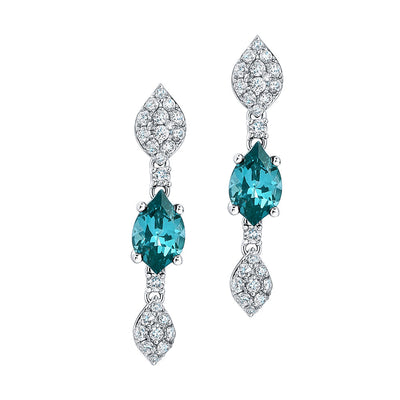 Paraiba Colored Spinel Earrings