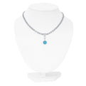 Aqua Blue Spinel Necklace