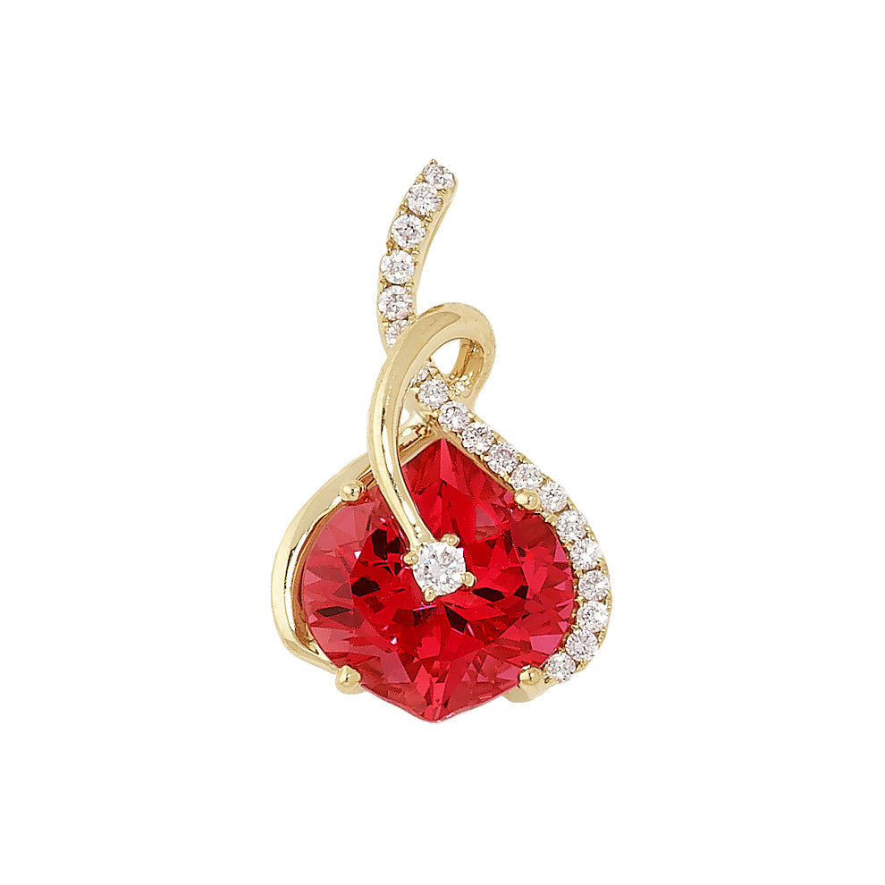 Padparadscha Pendant-CP2715YPD
