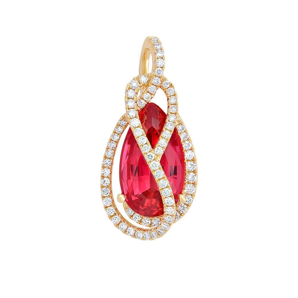 Padparadscha Pendant-CP4184YPD