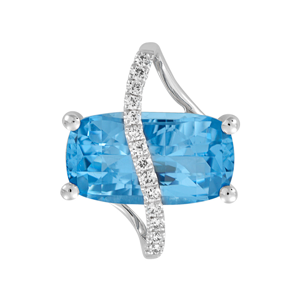 Aqua Blue Spinel Pendant