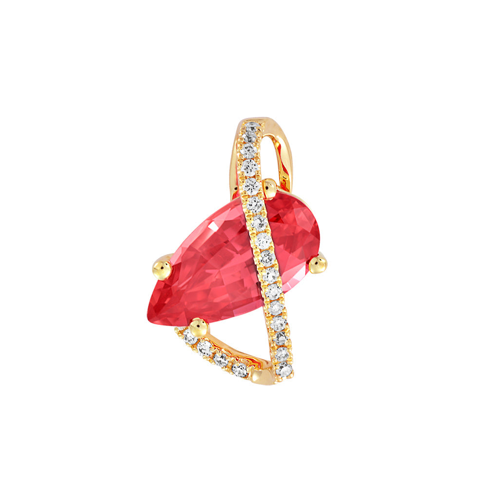 Padparadscha Pendant-CP4394YPD